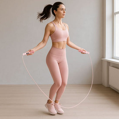 CORDE A SAUTER | Fitness Pro - Mood of training Jeune femme à la maison