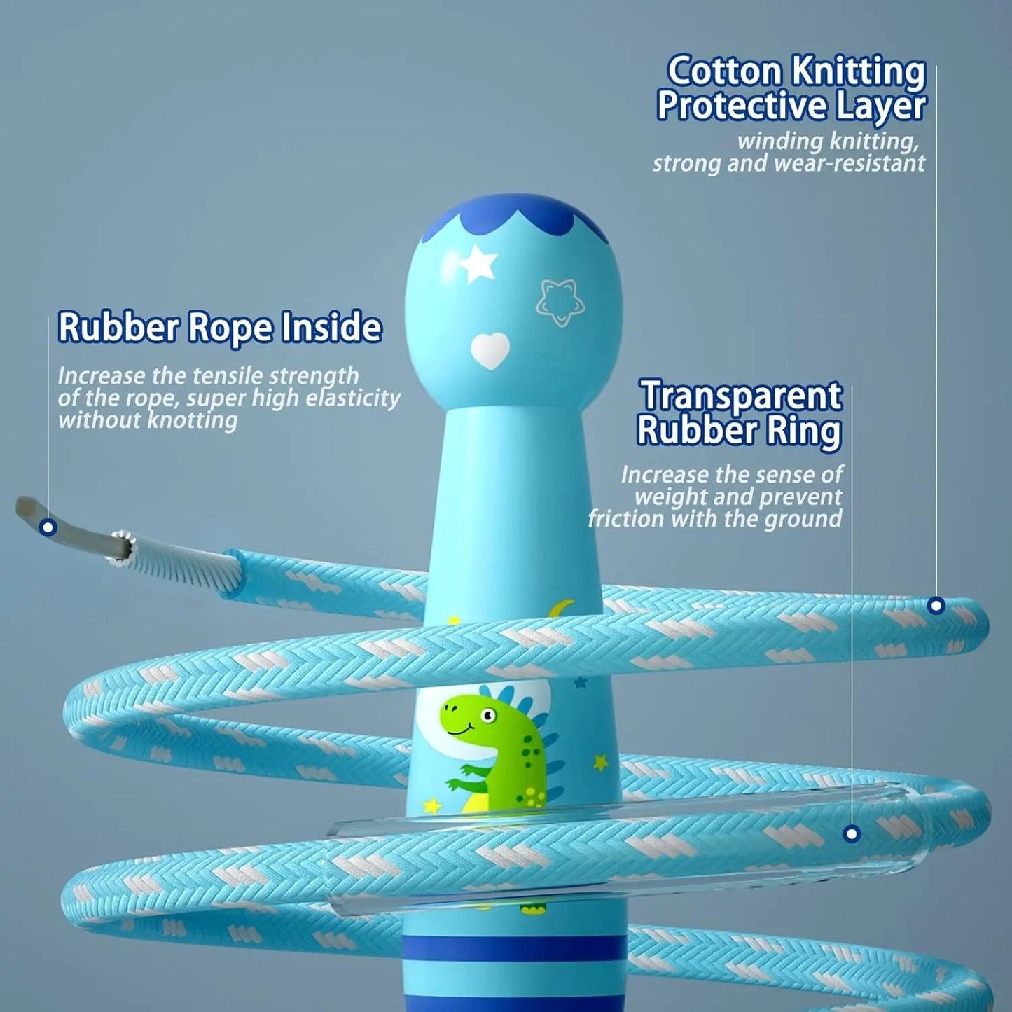CORDE A SAUTER ENFANT | Kidsjump™ - Bleu expo