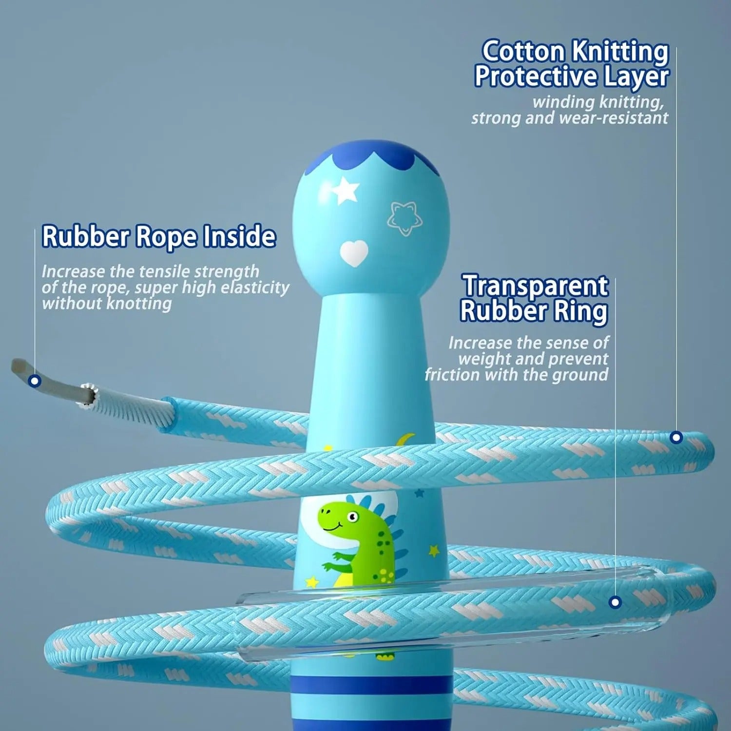 CORDE A SAUTER ENFANT | Kidsjump™ - Bleu expo