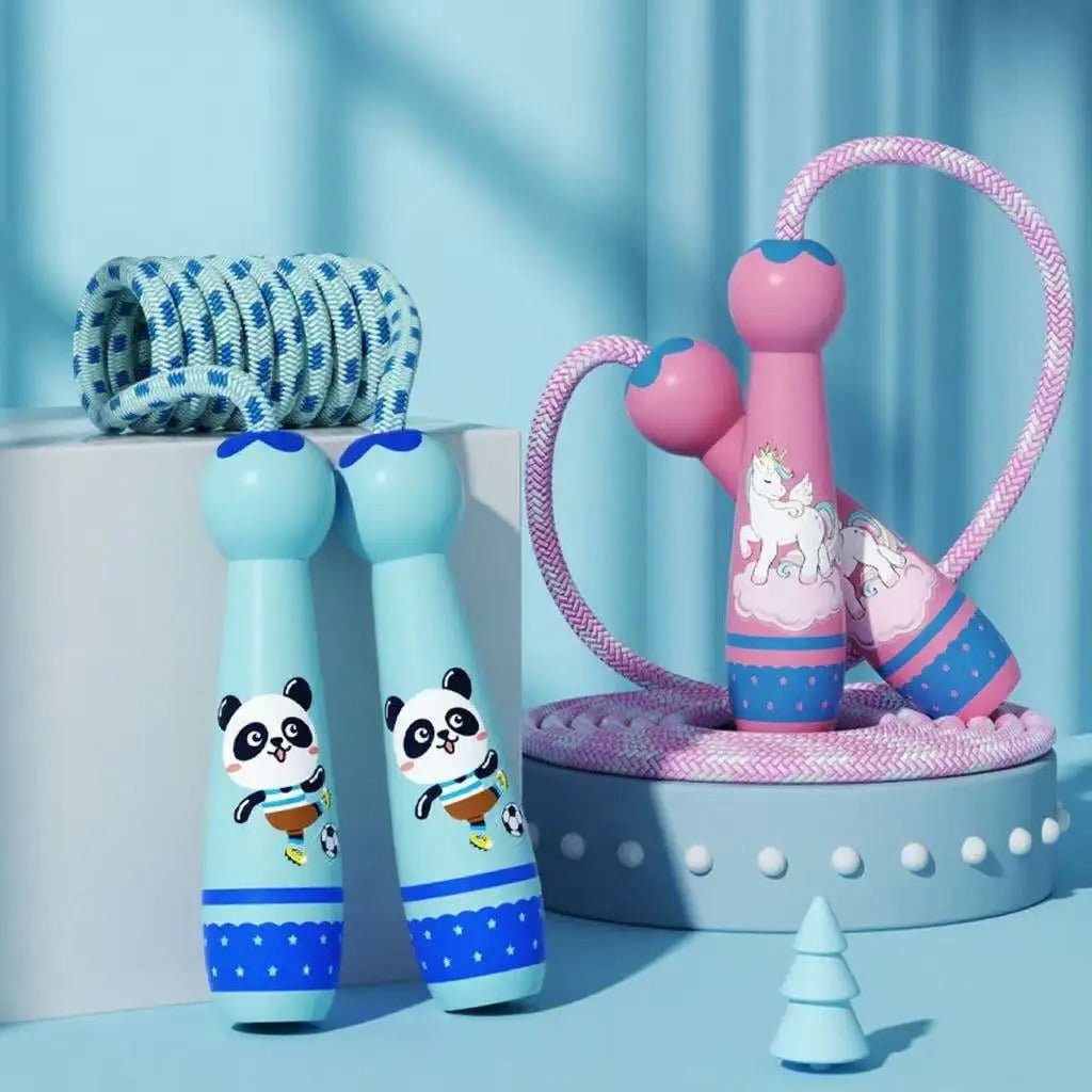 CORDE A SAUTER ENFANT | Kidsjump™ - Bleu Rose