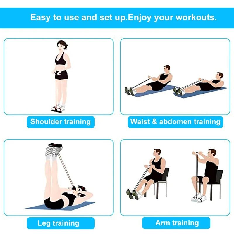 Élastique musculation fiche d'exercices