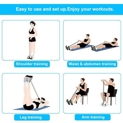 Élastique musculation fiche d'exercices