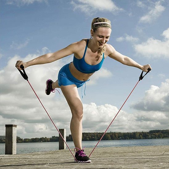 Elastique musculation | Haute résistance avec poignées - Mood of training